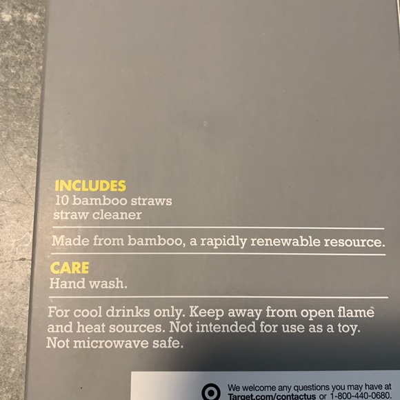 Reusable bamboo straws - Picture 2 of 2